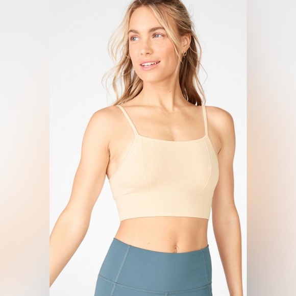 Fabletics Kinsley Square Neck Seamless Knit Bra - Picture 1 of 3